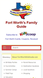 Mobile Screenshot of fortworthkidsguide.com